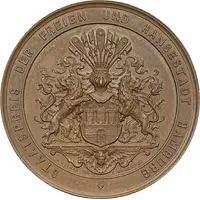 Prize medal - Carrier pigeon support Hamburg