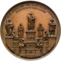 Medal - Establishment of the Luther monument Worms