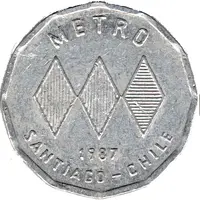 Metro and Bus Token - Santiago
