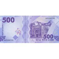 500 Som 30 Years of National Currency