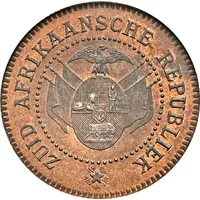 2 Pence Zuid Afrikaansche Republiek, Transvaal Pattern