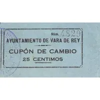 25 Céntimos Vara de Rey