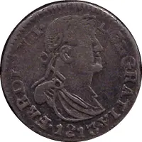 1 Real - Fernando VII Durango - Royalist coinage