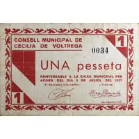 1 Peseta Cecília de Voltregà