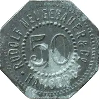 50 Pfennigs - Hamburg Rudolf Neugebauer and Co