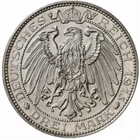 3 Mark - William II Passing of Mansfeld - Pattern