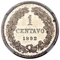1 Centavo Copper-Nickel Piedfort
