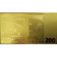 200 Euros gold plated