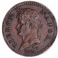 10 Franken - Jérôme Bonaparte Bronze plated tin pattern strike