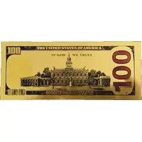 100 Dollars gold plated