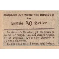 50 Heller Biberbach