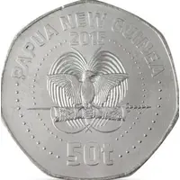 50 Toea - Elizabeth II XV Pacific Games, colored