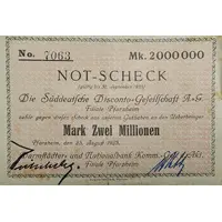 2 000 000 Mark Darmstädter- und Nationalbank