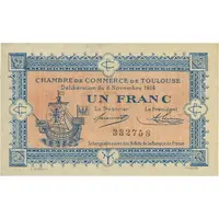 1 Franc - Chambre de Commerce de Toulouse 31