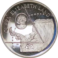 2 Pounds - Elizabeth II Queen Elizabeth Land