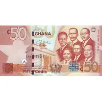 50 Cedis Square hologram