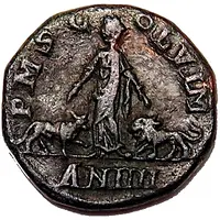 Sestertius - Gordianus III P M S COL VIM AN IIII, Viminacium