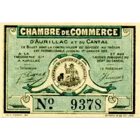 25 Centimes - Chambre de Commerce d'Aurillac [15]