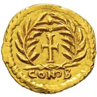 Tremissis in the name of Zeno Milan mint