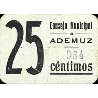 25 Céntimos Ademuz