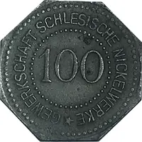 100 Pfennig - Frankenstein Gewerkschaft Schlesische Nickelwerke