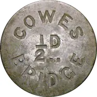 1/2 Penny - Cowes Bridge Round