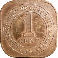 1 Cent - George VI small type