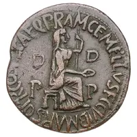 Dupondius - Tiberius C VIB MARSO PR COS NE CAE Q PR A M GEMELLVS F C D D P P