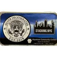 1/2 Ounce - Silver Degenerates Stacking NYC
