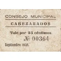 25 Céntimos Cabezarados