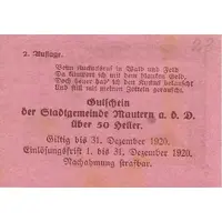 50 Heller Mautern