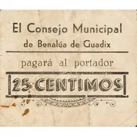 25 Céntimos Benalúa de Guadix