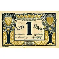 1 Franc - Chambre de Commerce de Nice et des Alpes-Maritimes 06