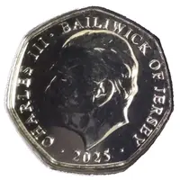 50 Pence - Charles III Liberation Day on Guernsey