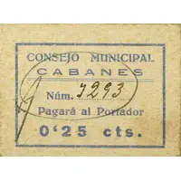 25 Céntimos Cabanes