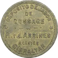 Token R. and J. Abrines, Gibraltar
