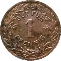 1 Pfennig - Pforzheim B.H. Mayers Hof-Kunst-Präge Anstalt
