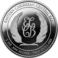 2 Dollars Montserrat Oriole, Colored