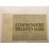 500 000 000 Mark August-Thyssen-Hütte