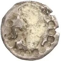 Denier Bracteate - Anonymous Sword right, key left and up