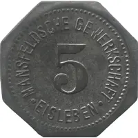 5 Pfennig - Eisleben Mansfeldsche Gewerkschaft