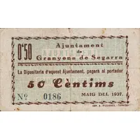 50 Céntimos Granyena de Segarra