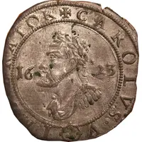 1/4 Teston - Immobilization in the name of Charles V