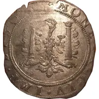 1/4 Teston - Immobilization in the name of Charles V