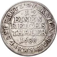 1⁄12 Taler - John George II, Victor Amadeus, William, Charles William and Emanuel Lebrecht