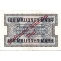 500 000 000 000 Mark overprint on 100 000 000 Mark