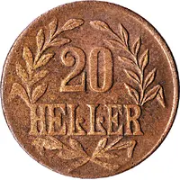 20 Heller - Wilhelm II Tabora Emergency Coinage
