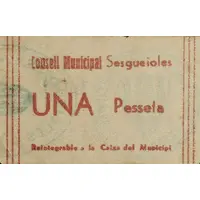 1 Peseta Sesgueioles