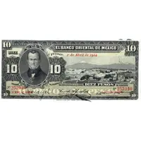 10 Pesos El Banco Oriental de Mexico
