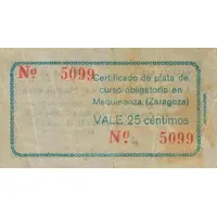 25 Céntimos Mequinenza